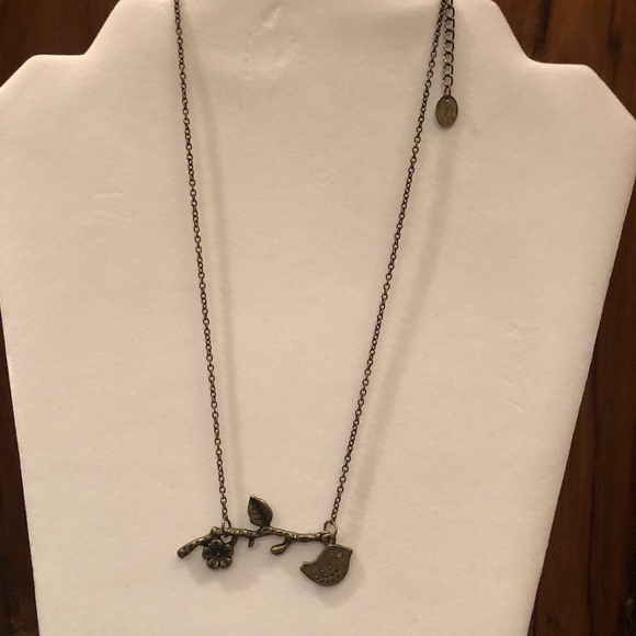 Unique "Bird on Branch" Necklace - Picture 3 of 4